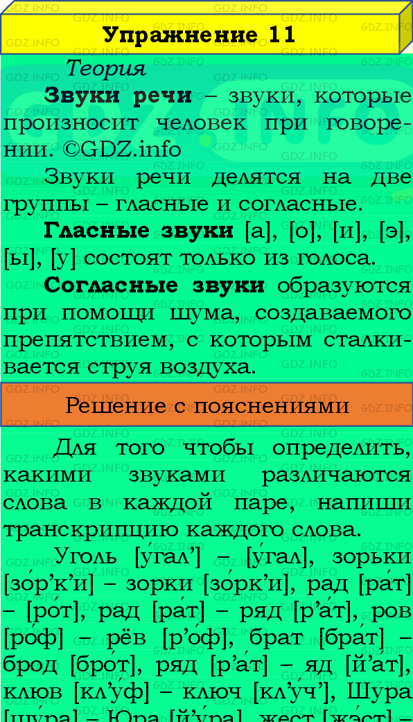Фото подробного решения: Номер №11 из ГДЗ по Русскому языку 8 класс: Бархударов С.Г.