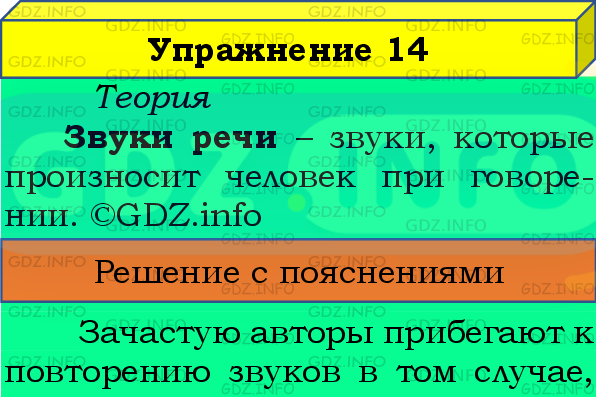 Фото подробного решения: Номер №14 из ГДЗ по Русскому языку 8 класс: Бархударов С.Г.
