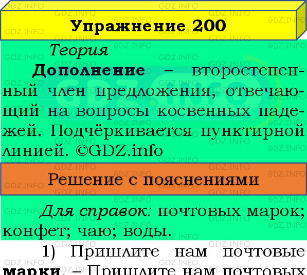 Фото подробного решения: Номер №200 из ГДЗ по Русскому языку 8 класс: Бархударов С.Г.