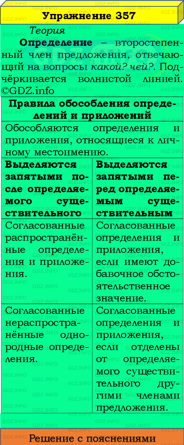 Номер №357 - ГДЗ по Русскому языку 8 класс: Бархударов С.Г.