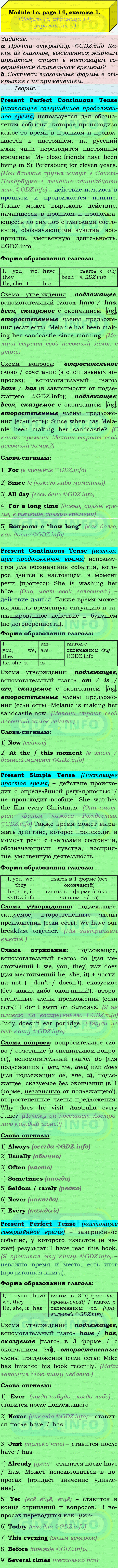 Фото подробного решения: Module 1, Страница 14-15, Номер 1 из ГДЗ по Английскому языку 9 класс: Ваулина (Учебник Spotlight)