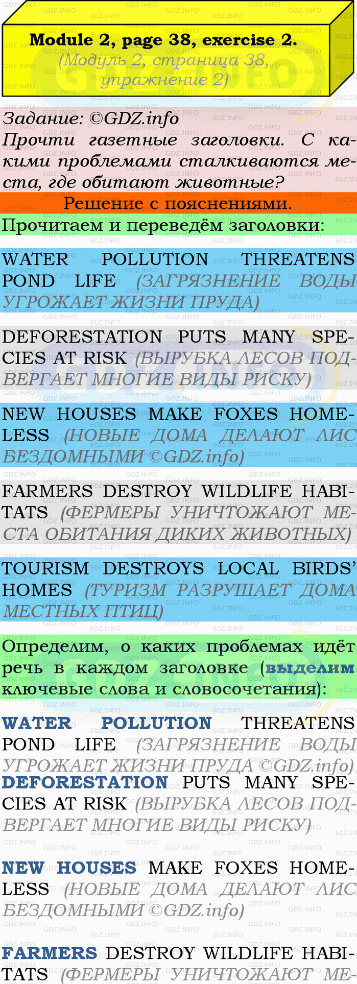 Фото подробного решения: Module 2, Страница 38-39, Номер 2 из ГДЗ по Английскому языку 9 класс: Ваулина (Учебник Spotlight)