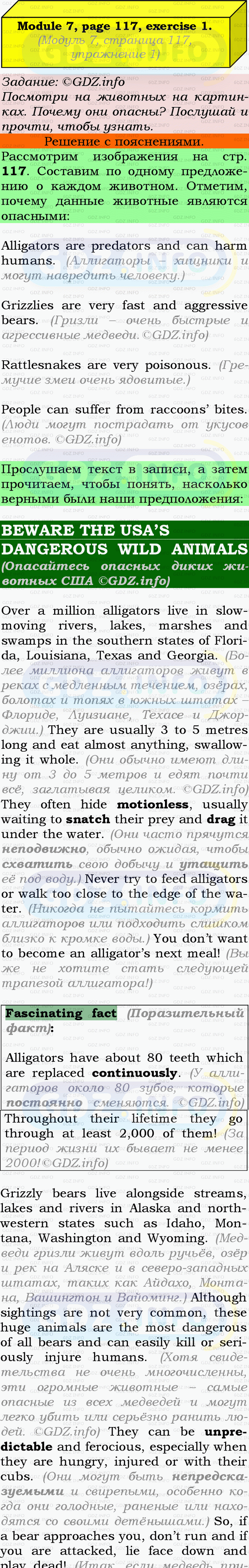 Фото подробного решения: Module 7, Страница 117, Номер 1 из ГДЗ по Английскому языку 9 класс: Ваулина (Учебник Spotlight)