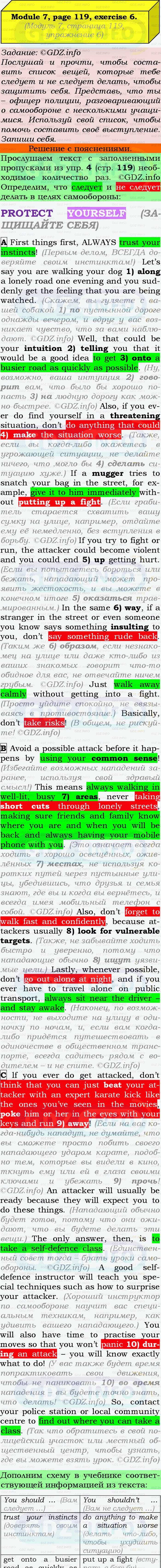Фото подробного решения: Module 7, Страница 118-119, Номер 6 из ГДЗ по Английскому языку 9 класс: Ваулина (Учебник Spotlight)