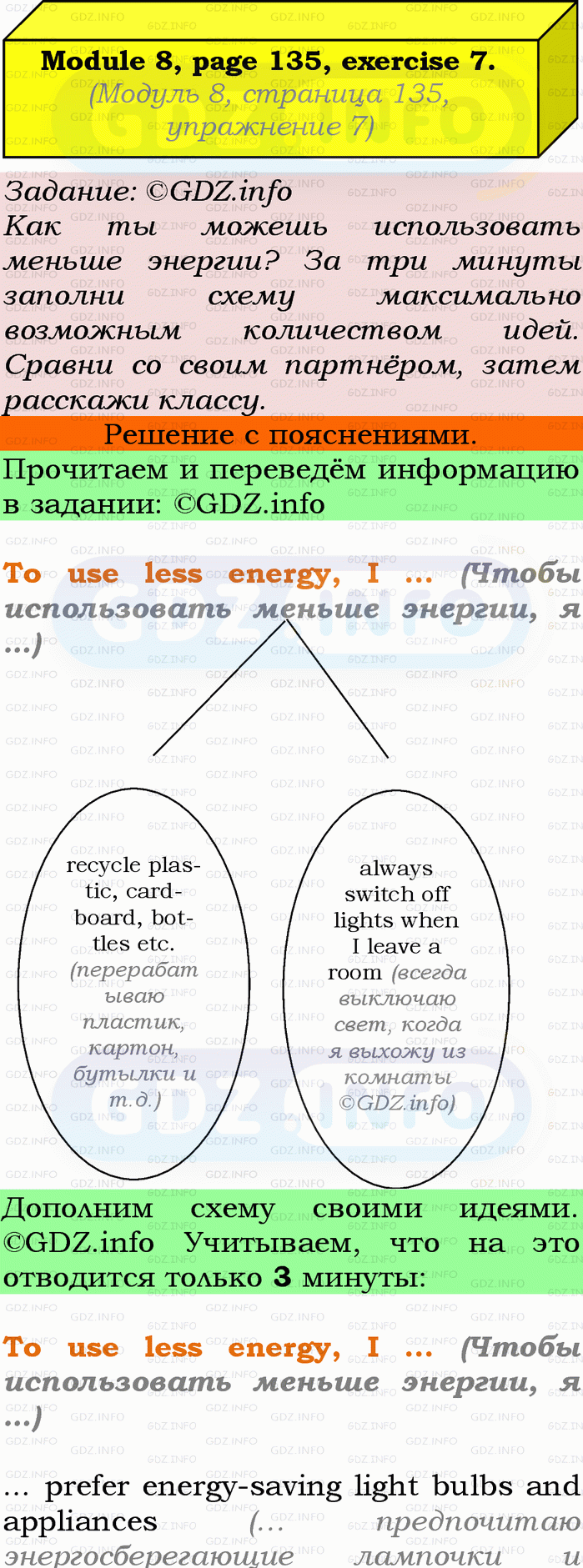 Фото подробного решения: Module 8, Страница 134-135, Номер 7 из ГДЗ по Английскому языку 9 класс: Ваулина (Учебник Spotlight)