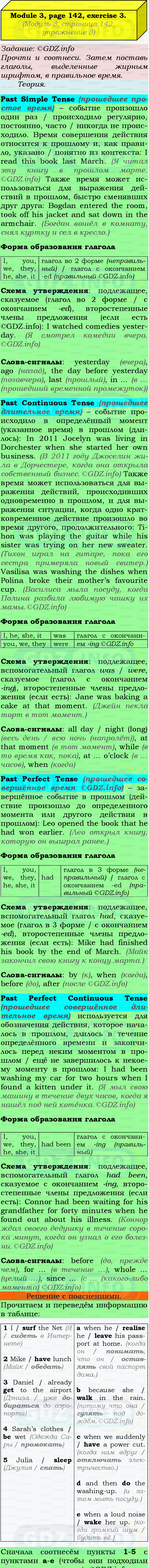 Фото подробного решения: Grammar Check, Страница 142-143, Номер 3 из ГДЗ по Английскому языку 9 класс: Ваулина (Учебник Spotlight)