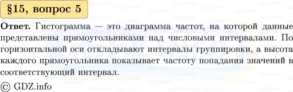 Фото решения 1: Вопросы к параграфу №15, Часть 1 из ГДЗ по Вероятности и статистике 7-9 класс: Высоцкий И.Р. 2023г. (5)