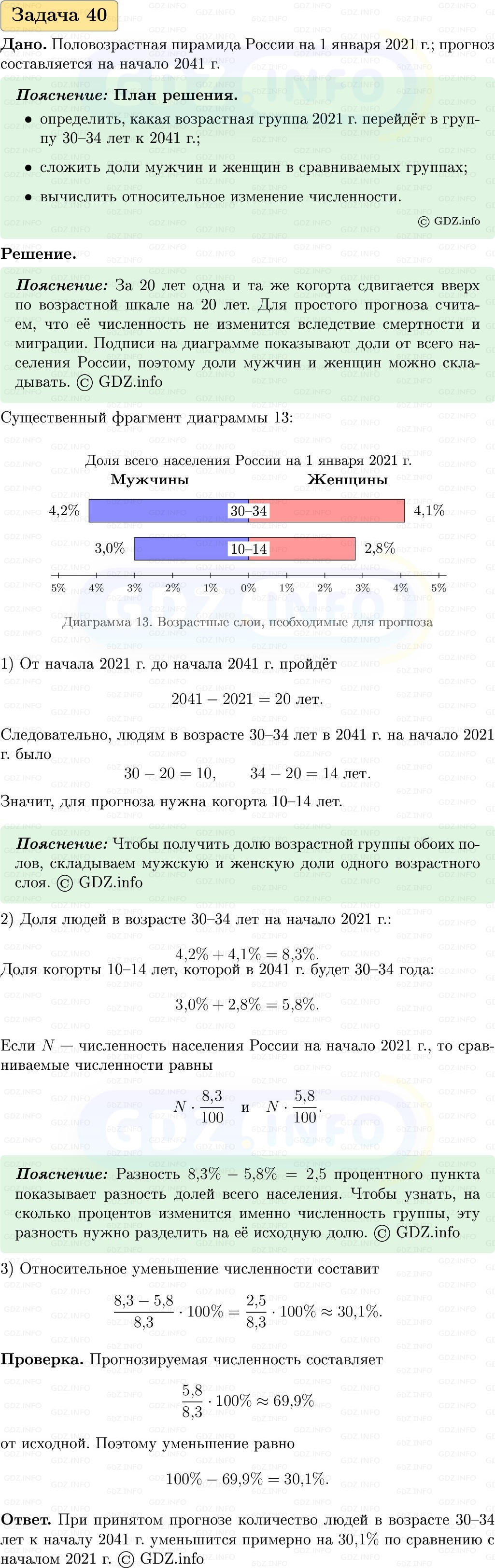 Фото решения 1: Номер №40, Часть 1 из ГДЗ по Вероятности и статистике 7-9 класс: Высоцкий И.Р. 2023г. Фото решения 1: Номер №40, Часть 1 из ГДЗ по Вероятности и статистике 7-9 класс: Высоцкий И.Р. 2023г.