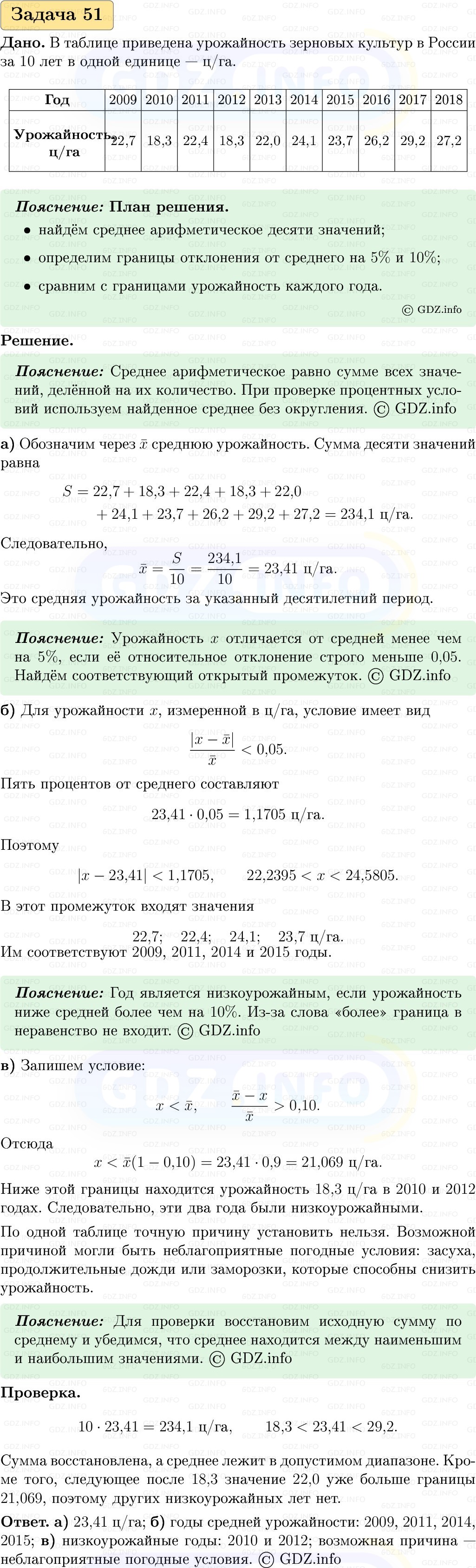 Фото решения 1: Номер №51, Часть 1 из ГДЗ по Вероятности и статистике 7-9 класс: Высоцкий И.Р. 2023г. Фото решения 1: Номер №51, Часть 1 из ГДЗ по Вероятности и статистике 7-9 класс: Высоцкий И.Р. 2023г.