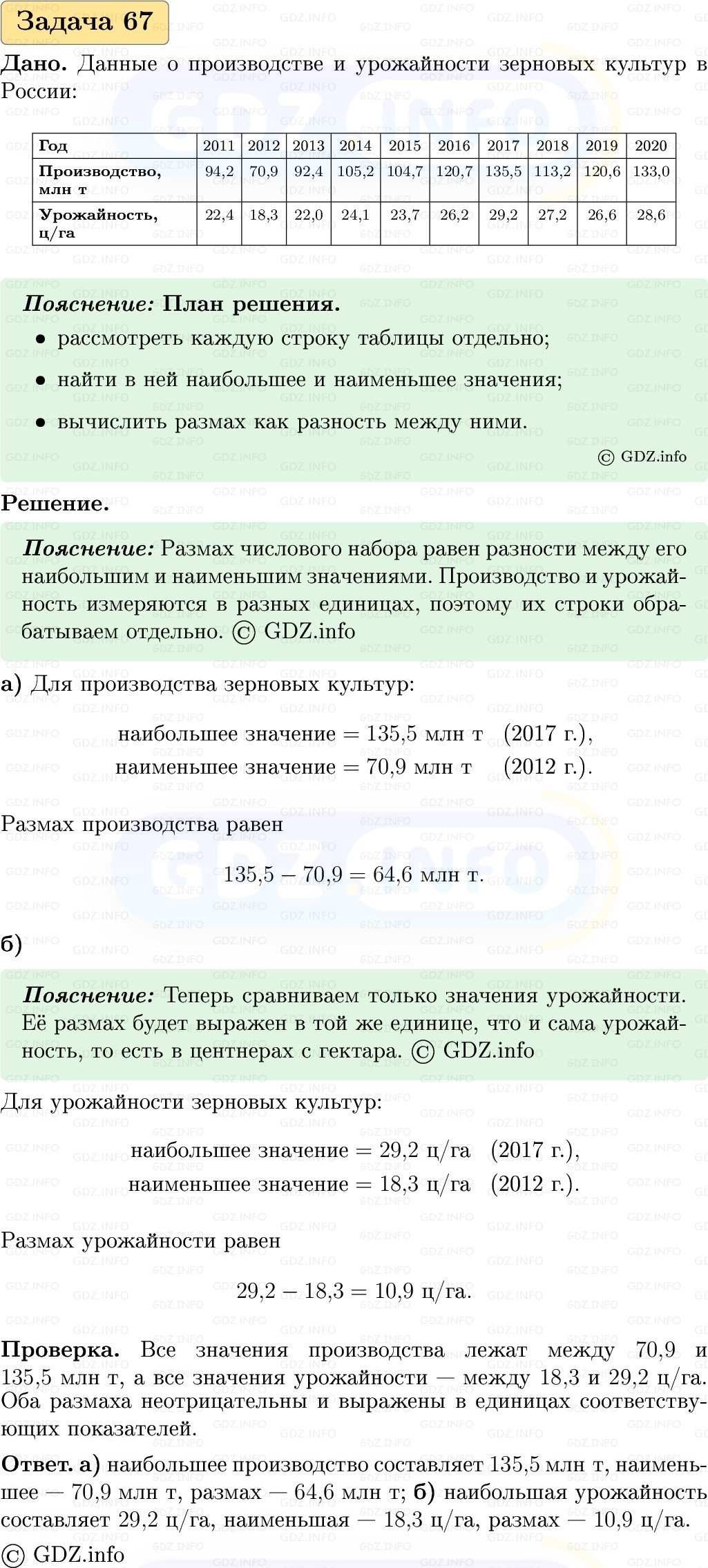 Фото решения 1: Номер №67, Часть 1 из ГДЗ по Вероятности и статистике 7-9 класс: Высоцкий И.Р. 2023г. Фото решения 1: Номер №67, Часть 1 из ГДЗ по Вероятности и статистике 7-9 класс: Высоцкий И.Р. 2023г.