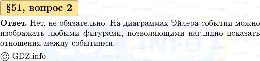 Фото решения 1: Вопросы к параграфу №51, Часть 2 из ГДЗ по Вероятности и статистике 7-9 класс: Высоцкий И.Р. 2023г. (2) Фото решения 1: Вопросы к параграфу №51, Часть 2 из ГДЗ по Вероятности и статистике 7-9 класс: Высоцкий И.Р. 2023г. (2)
