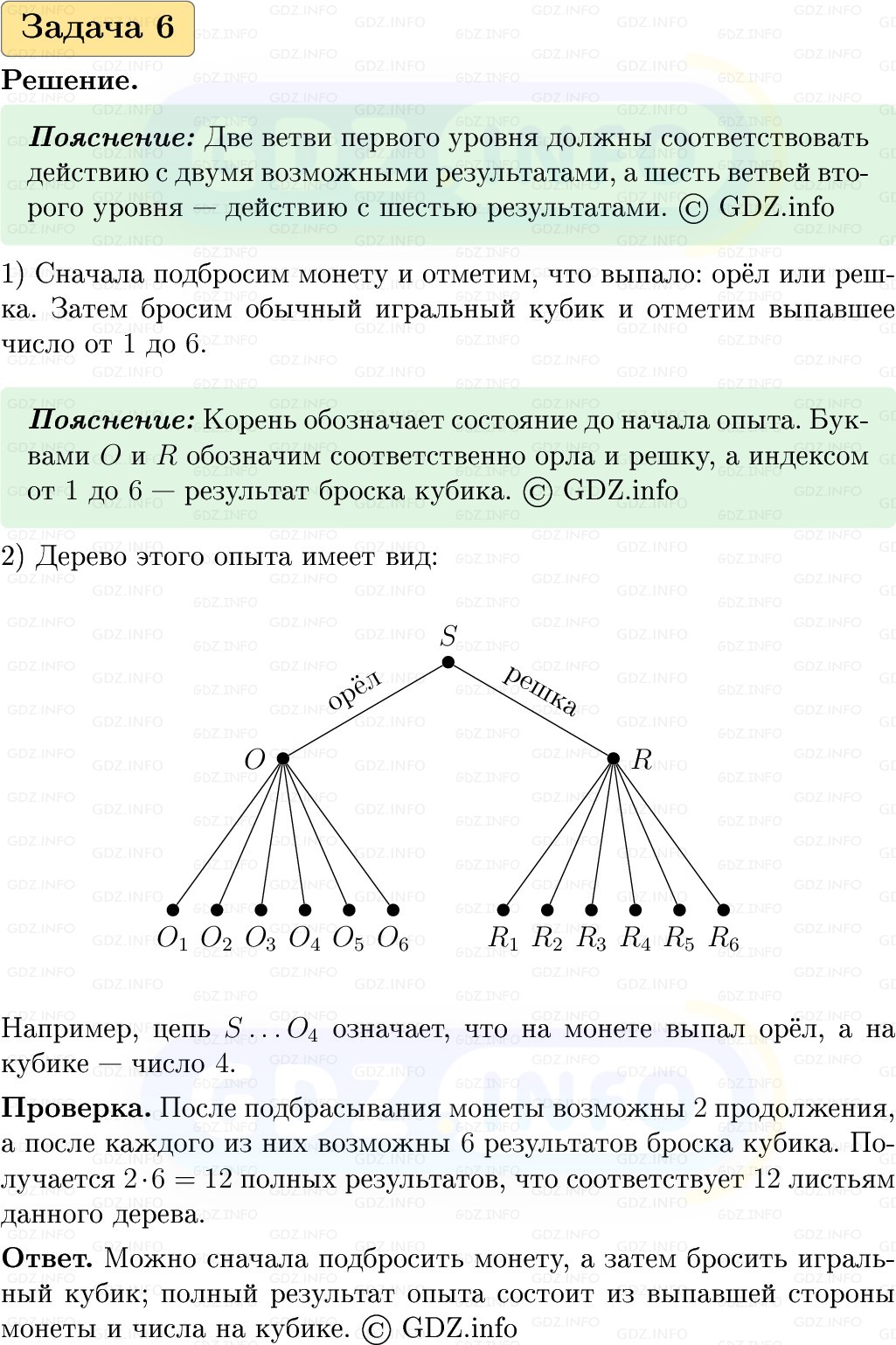 Фото решения 1: Номер №6, Часть 2 из ГДЗ по Вероятности и статистике 7-9 класс: Высоцкий И.Р. 2023г. Фото решения 1: Номер №6, Часть 2 из ГДЗ по Вероятности и статистике 7-9 класс: Высоцкий И.Р. 2023г.
