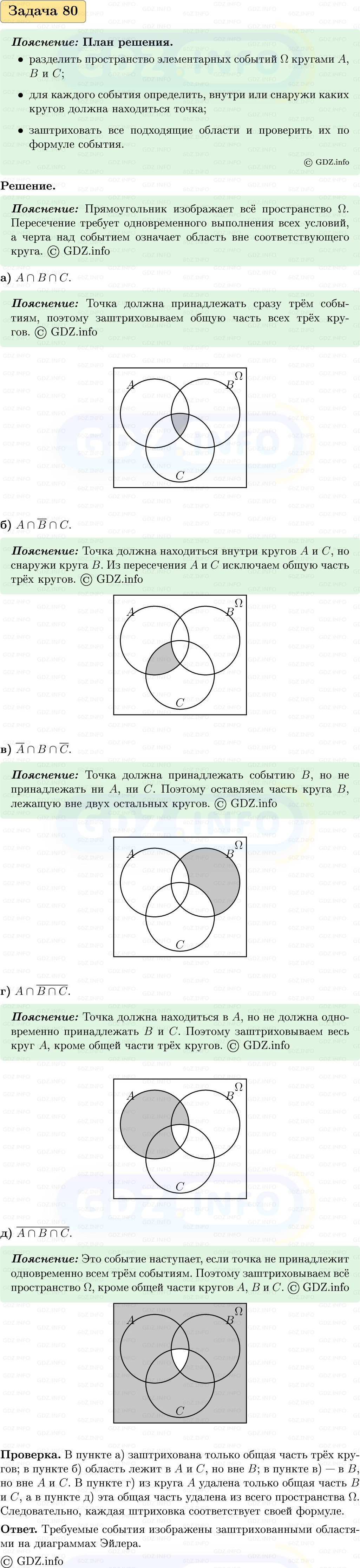 Фото решения 1: Номер №80, Часть 2 из ГДЗ по Вероятности и статистике 7-9 класс: Высоцкий И.Р. 2023г. Фото решения 1: Номер №80, Часть 2 из ГДЗ по Вероятности и статистике 7-9 класс: Высоцкий И.Р. 2023г.