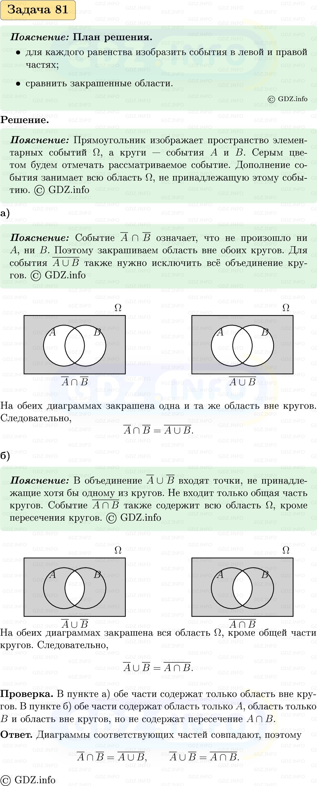 Фото решения 1: Номер №81, Часть 2 из ГДЗ по Вероятности и статистике 7-9 класс: Высоцкий И.Р. 2023г. Фото решения 1: Номер №81, Часть 2 из ГДЗ по Вероятности и статистике 7-9 класс: Высоцкий И.Р. 2023г.