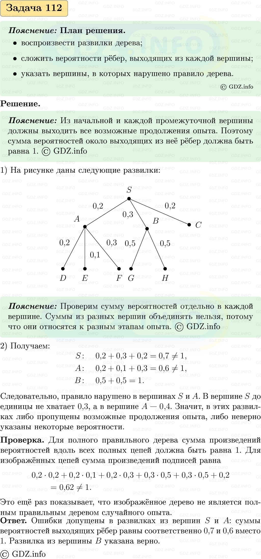 Фото решения 1: Номер №112, Часть 2 из ГДЗ по Вероятности и статистике 7-9 класс: Высоцкий И.Р. 2023г. Фото решения 1: Номер №112, Часть 2 из ГДЗ по Вероятности и статистике 7-9 класс: Высоцкий И.Р. 2023г.