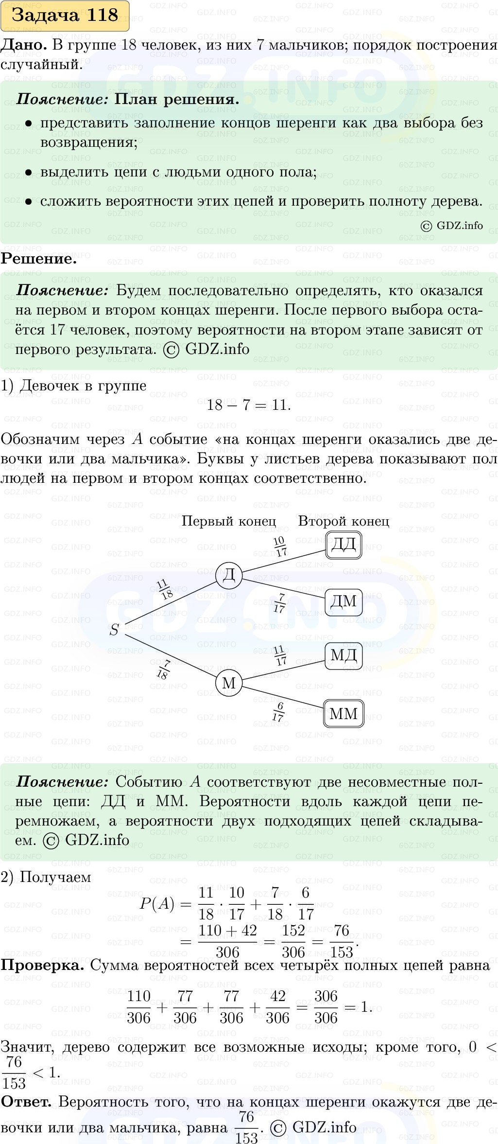 Фото решения 1: Номер №118, Часть 2 из ГДЗ по Вероятности и статистике 7-9 класс: Высоцкий И.Р. 2023г. Фото решения 1: Номер №118, Часть 2 из ГДЗ по Вероятности и статистике 7-9 класс: Высоцкий И.Р. 2023г.