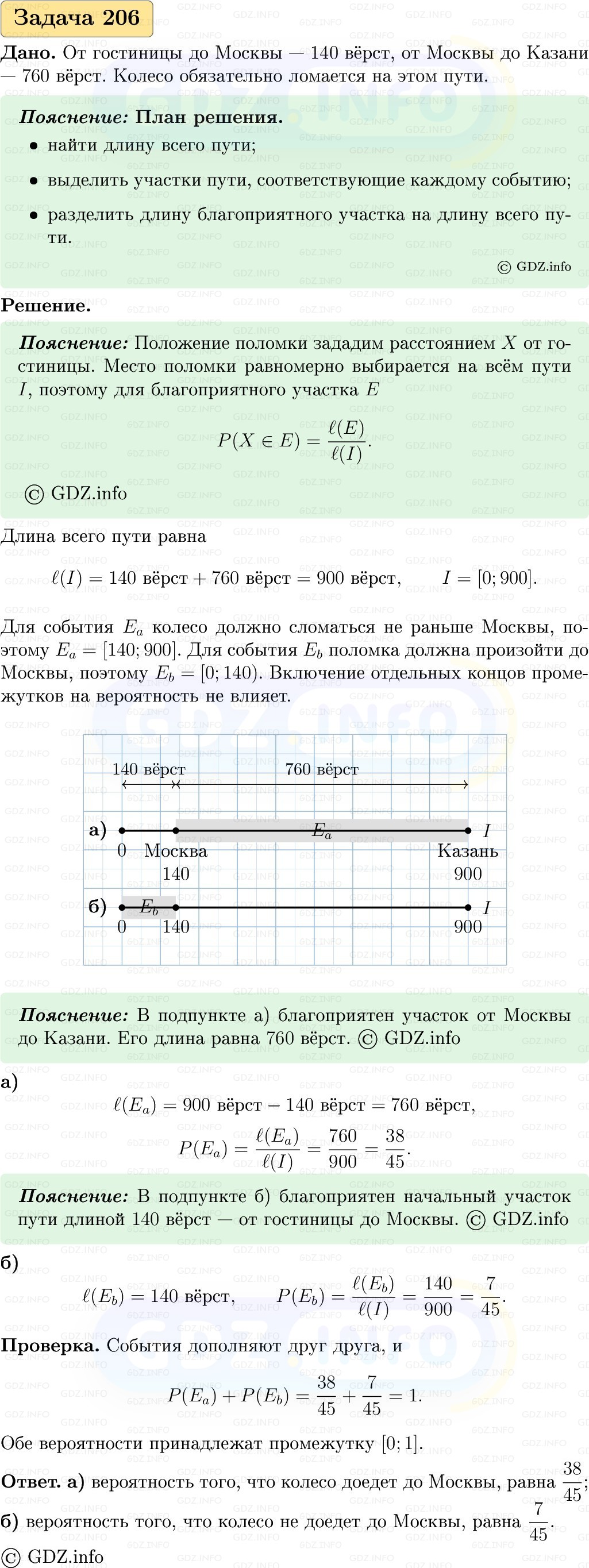 Фото решения 1: Номер №206, Часть 2 из ГДЗ по Вероятности и статистике 7-9 класс: Высоцкий И.Р. 2023г. Фото решения 1: Номер №206, Часть 2 из ГДЗ по Вероятности и статистике 7-9 класс: Высоцкий И.Р. 2023г.