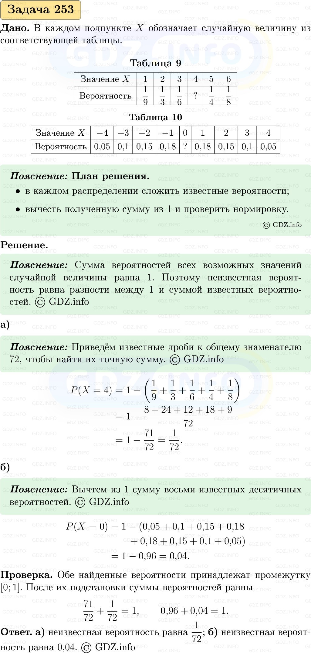 Фото решения 1: Номер №253, Часть 2 из ГДЗ по Вероятности и статистике 7-9 класс: Высоцкий И.Р. 2023г. Фото решения 1: Номер №253, Часть 2 из ГДЗ по Вероятности и статистике 7-9 класс: Высоцкий И.Р. 2023г.