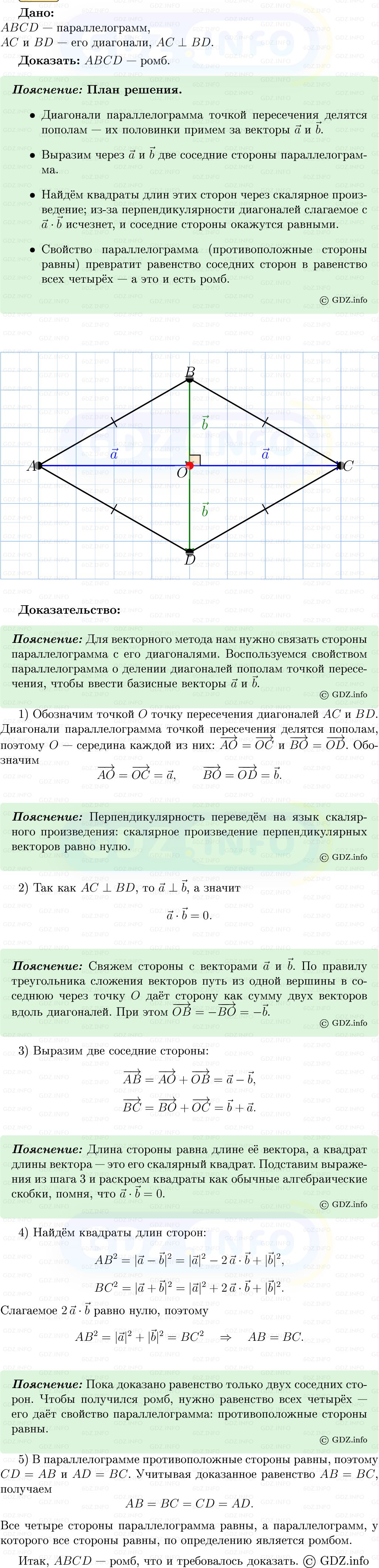 Фото решения 5: Номер №1076 из ГДЗ по Геометрии 7-9 класс: Атанасян Л.С. 2013г. Фото решения 5: Номер №1076 из ГДЗ по Геометрии 7-9 класс: Атанасян Л.С. 2013г.