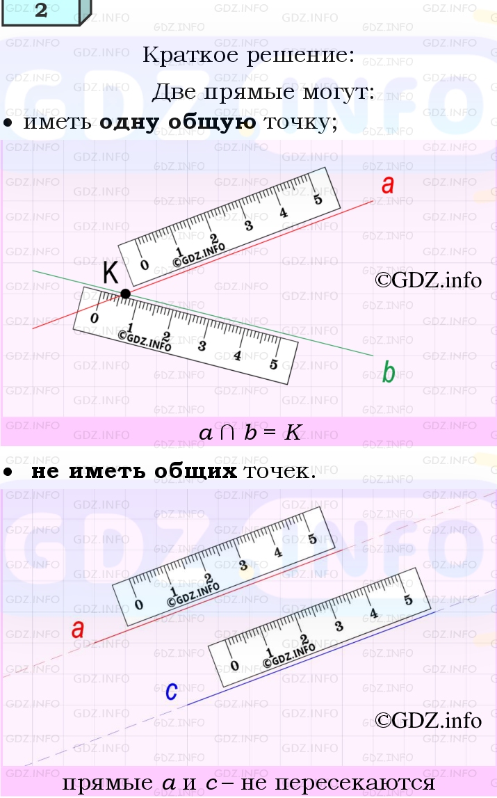 Фото решения 4: Вопросы для повторения к главе 1 №2 из ГДЗ по Геометрии 7-9 класс: Атанасян Л.С. 2023г.