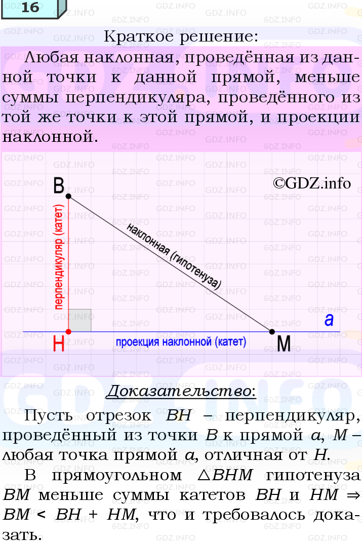Фото решения 4: Вопросы для повторения к главе 4 №16 из ГДЗ по Геометрии 7-9 класс: Атанасян Л.С. 2023г.