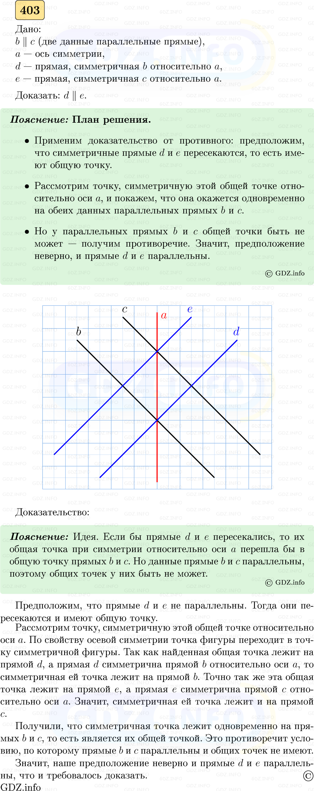 Фото решения 5: Номер №403 из ГДЗ по Геометрии 7-9 класс: Атанасян Л.С. 2023г.
