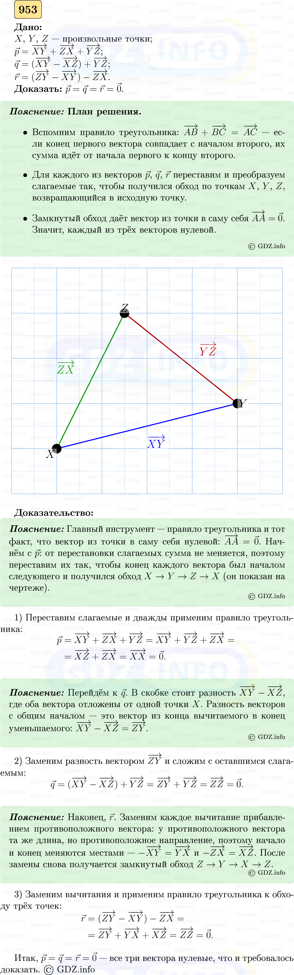 Фото решения 5: Номер №953 из ГДЗ по Геометрии 7-9 класс: Атанасян Л.С. 2023г. Фото решения 5: Номер №953 из ГДЗ по Геометрии 7-9 класс: Атанасян Л.С. 2023г.