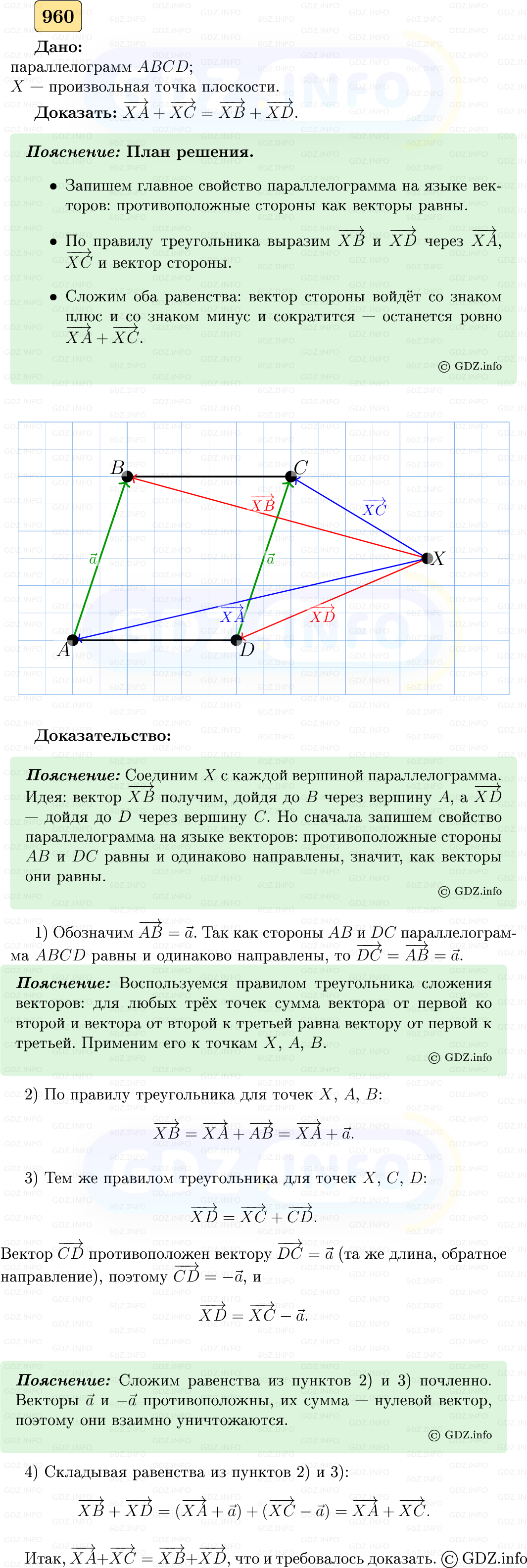 Фото решения 5: Номер №960 из ГДЗ по Геометрии 7-9 класс: Атанасян Л.С. 2023г. Фото решения 5: Номер №960 из ГДЗ по Геометрии 7-9 класс: Атанасян Л.С. 2023г.