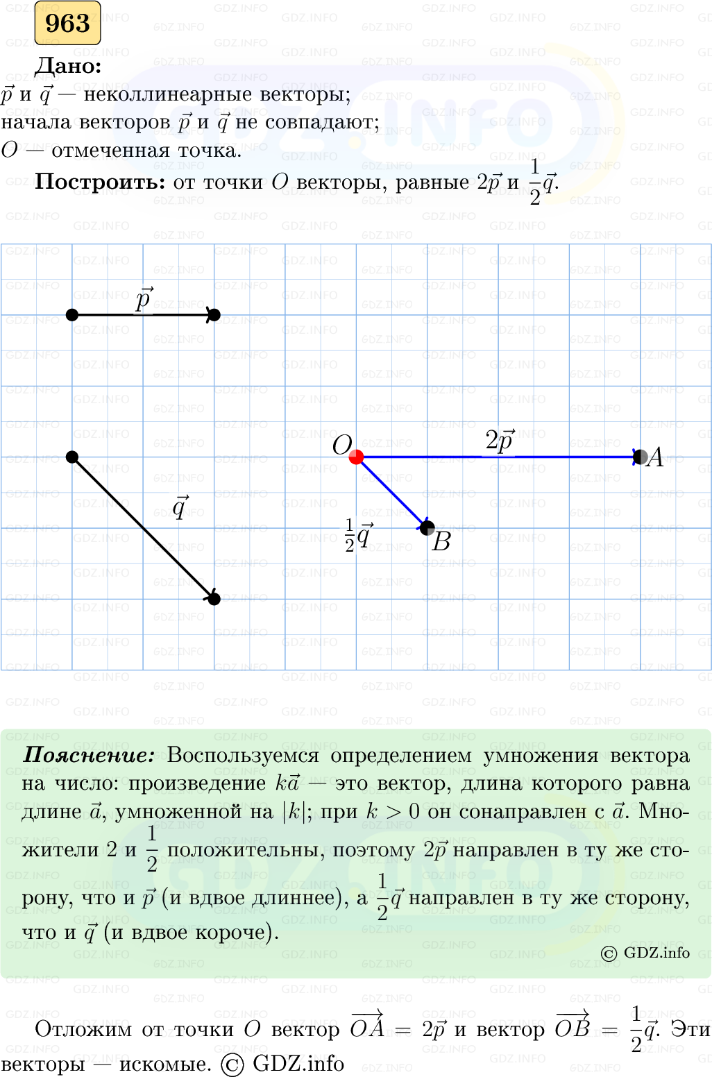 Фото решения 5: Номер №963 из ГДЗ по Геометрии 7-9 класс: Атанасян Л.С. 2023г.