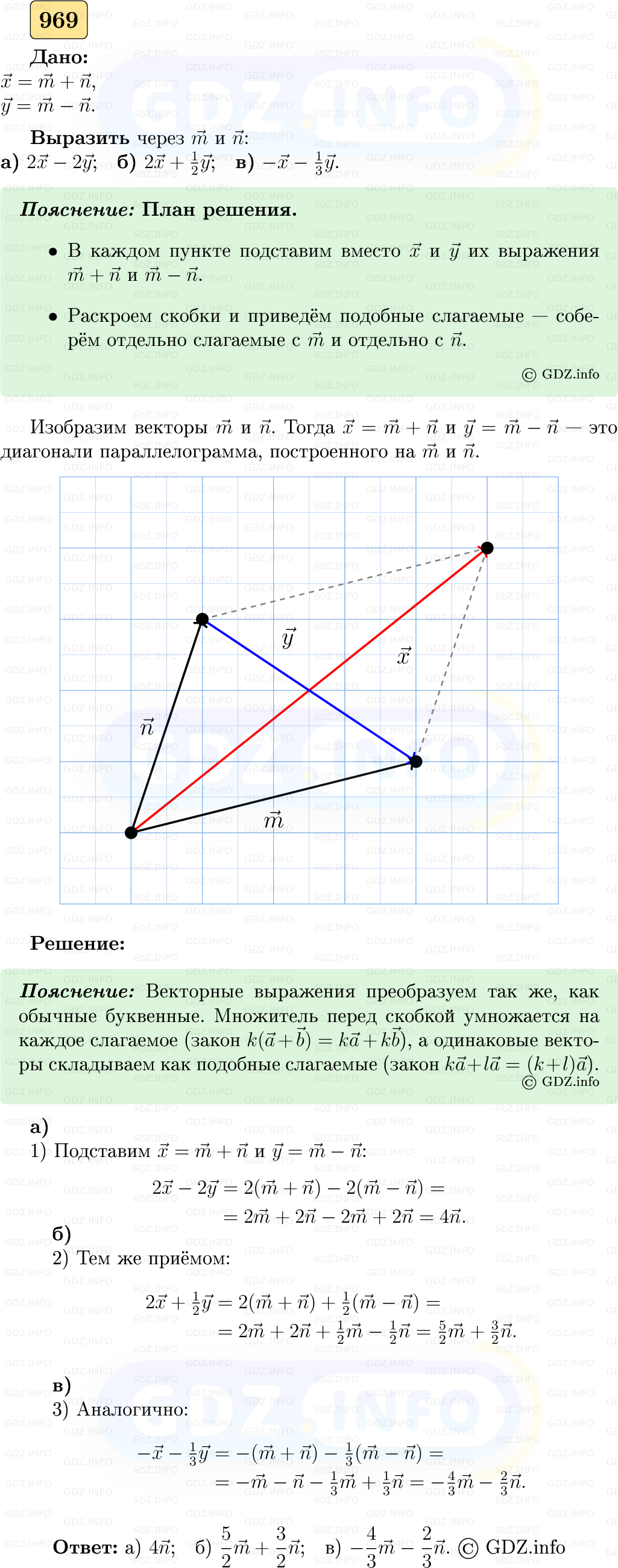 Фото решения 5: Номер №969 из ГДЗ по Геометрии 7-9 класс: Атанасян Л.С. 2023г. Фото решения 5: Номер №969 из ГДЗ по Геометрии 7-9 класс: Атанасян Л.С. 2023г.