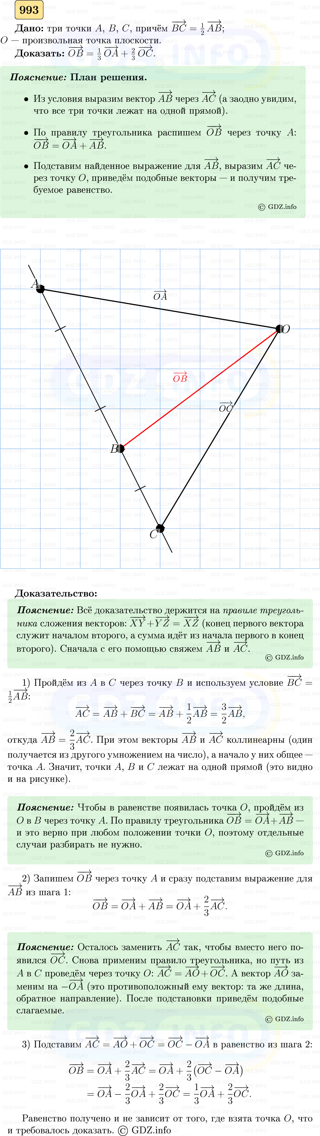 Фото решения 5: Номер №993 из ГДЗ по Геометрии 7-9 класс: Атанасян Л.С. 2023г. Фото решения 5: Номер №993 из ГДЗ по Геометрии 7-9 класс: Атанасян Л.С. 2023г.