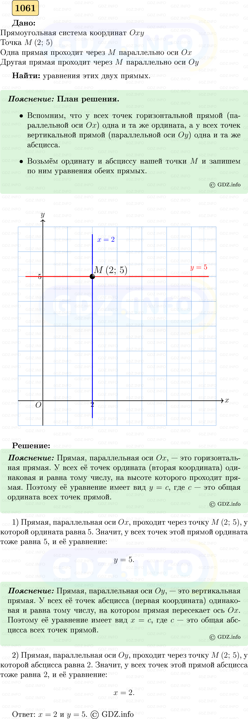 Фото решения 5: Номер №1061 из ГДЗ по Геометрии 7-9 класс: Атанасян Л.С. 2023г. Фото решения 5: Номер №1061 из ГДЗ по Геометрии 7-9 класс: Атанасян Л.С. 2023г.