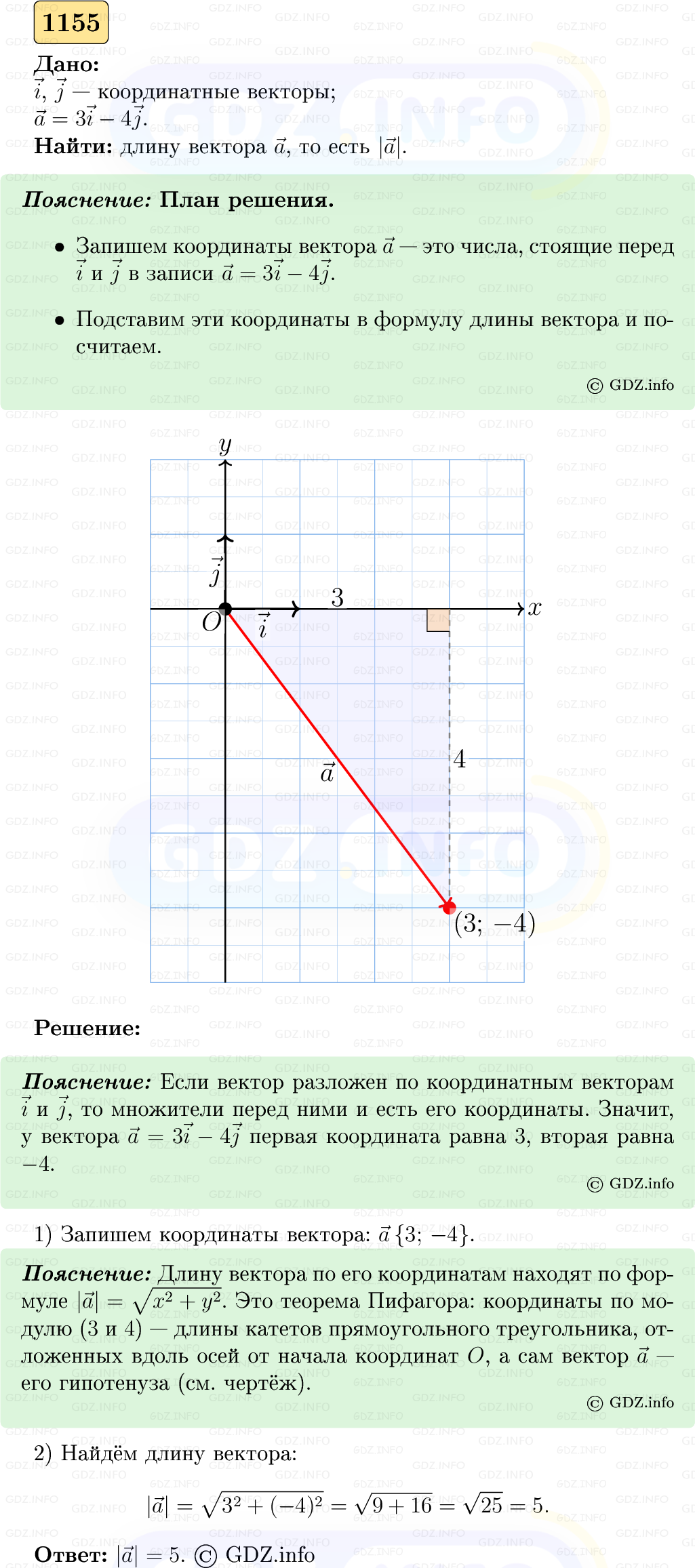 Фото решения 5: Номер №1155 из ГДЗ по Геометрии 7-9 класс: Атанасян Л.С. 2023г. Фото решения 5: Номер №1155 из ГДЗ по Геометрии 7-9 класс: Атанасян Л.С. 2023г.