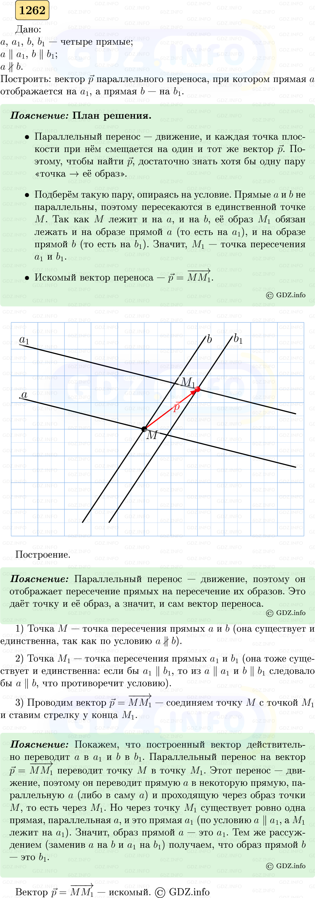 Фото решения 5: Номер №1262 из ГДЗ по Геометрии 7-9 класс: Атанасян Л.С. 2023г. Фото решения 5: Номер №1262 из ГДЗ по Геометрии 7-9 класс: Атанасян Л.С. 2023г.