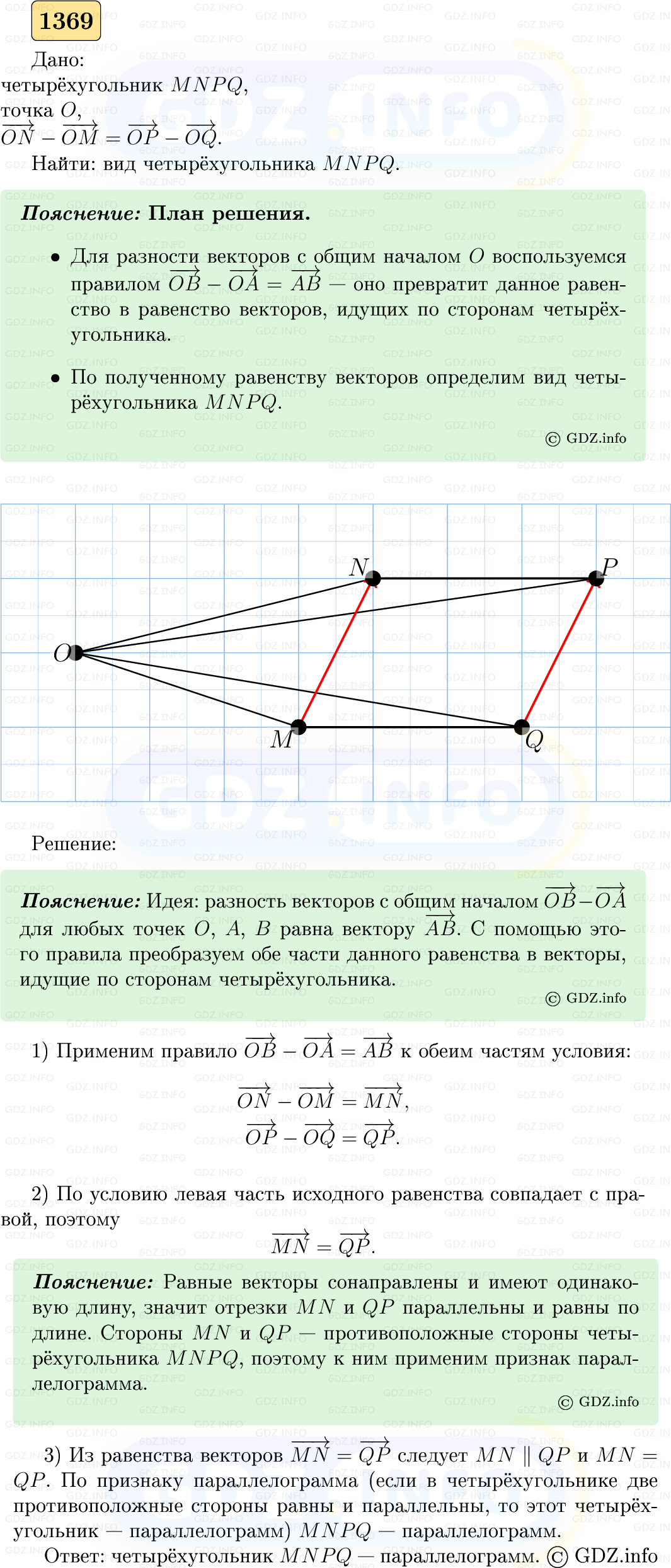 Фото решения 5: Номер №1369 из ГДЗ по Геометрии 7-9 класс: Атанасян Л.С. 2023г. Фото решения 5: Номер №1369 из ГДЗ по Геометрии 7-9 класс: Атанасян Л.С. 2023г.