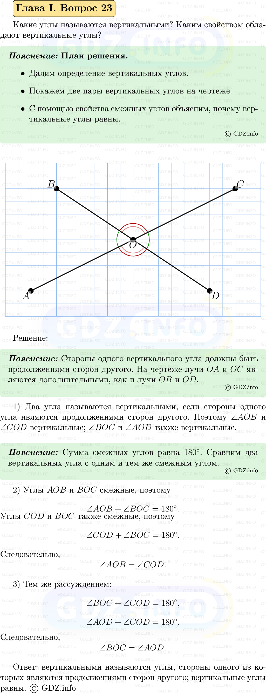 Фото решения 5: Вопросы для повторения к главе 1 №23 из ГДЗ по Геометрии 7-9 класс: Атанасян Л.С. 2023г. Фото решения 5: Вопросы для повторения к главе 1 №23 из ГДЗ по Геометрии 7-9 класс: Атанасян Л.С. 2023г.