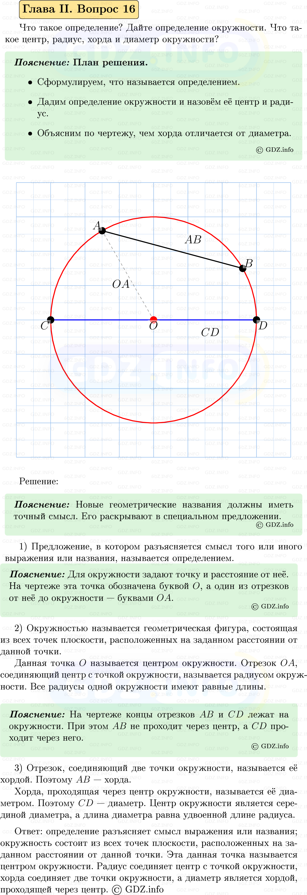 Фото решения 5: Вопросы для повторения к главе 2 №16 из ГДЗ по Геометрии 7-9 класс: Атанасян Л.С. 2023г.