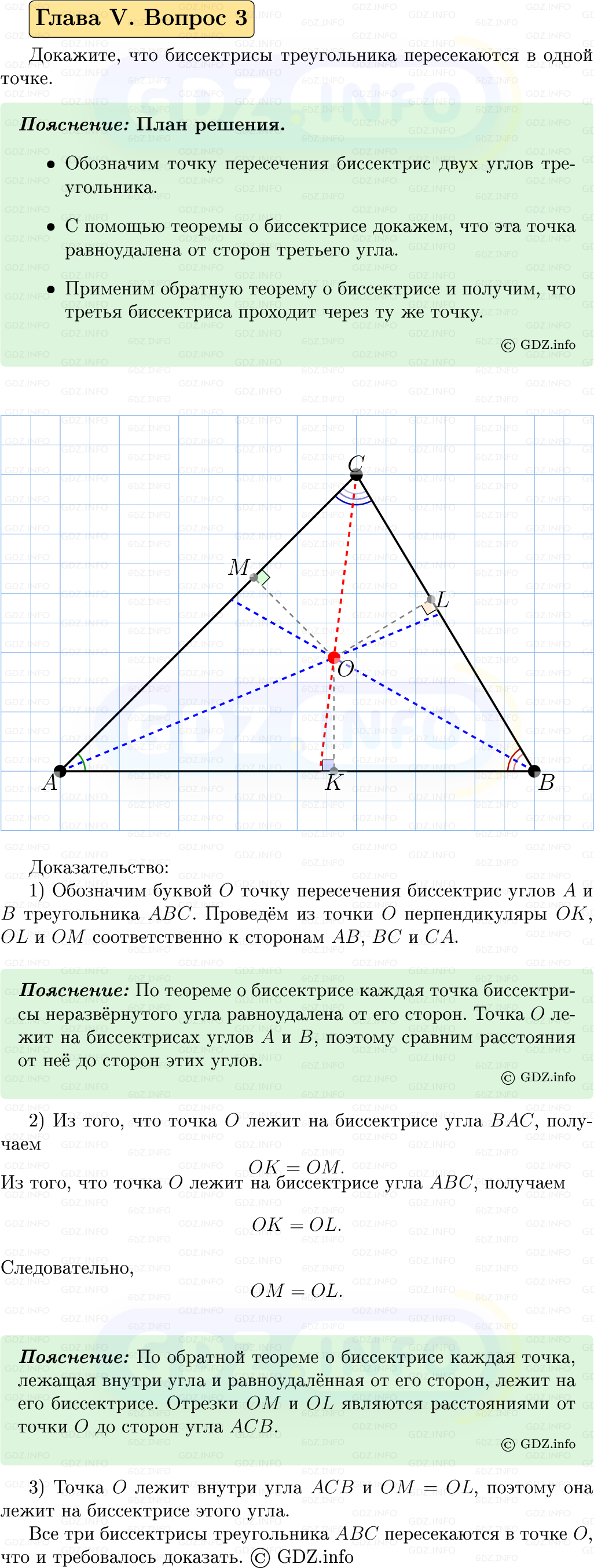 Фото решения 5: Вопросы для повторения к главе 5 №3 из ГДЗ по Геометрии 7-9 класс: Атанасян Л.С. 2023г.