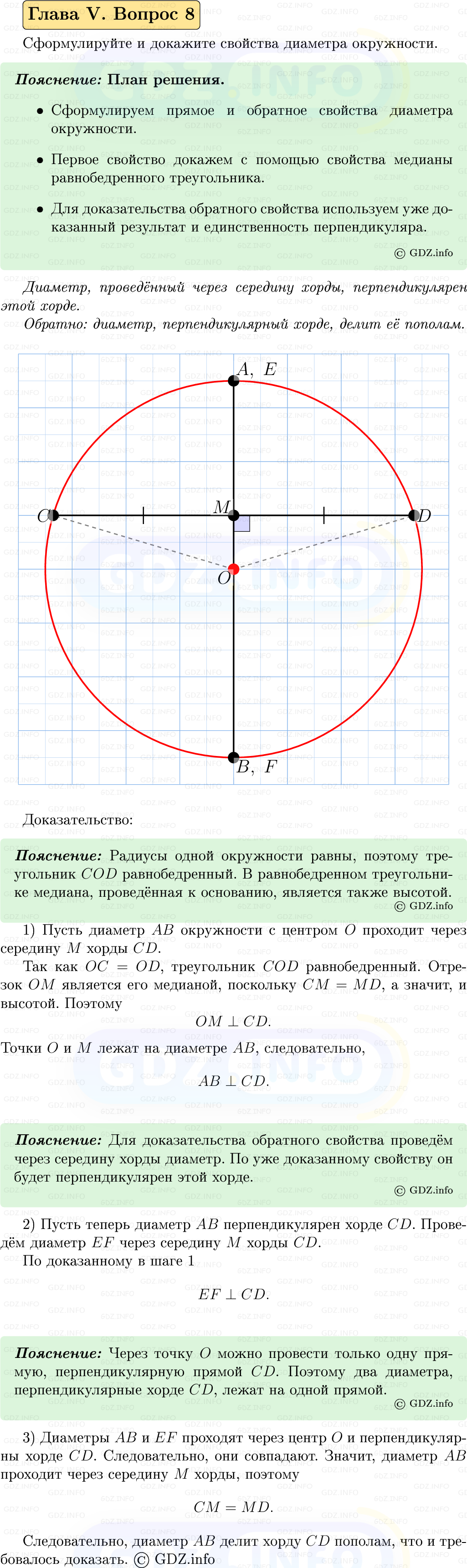 Фото решения 5: Вопросы для повторения к главе 5 №8 из ГДЗ по Геометрии 7-9 класс: Атанасян Л.С. 2023г. Фото решения 5: Вопросы для повторения к главе 5 №8 из ГДЗ по Геометрии 7-9 класс: Атанасян Л.С. 2023г.