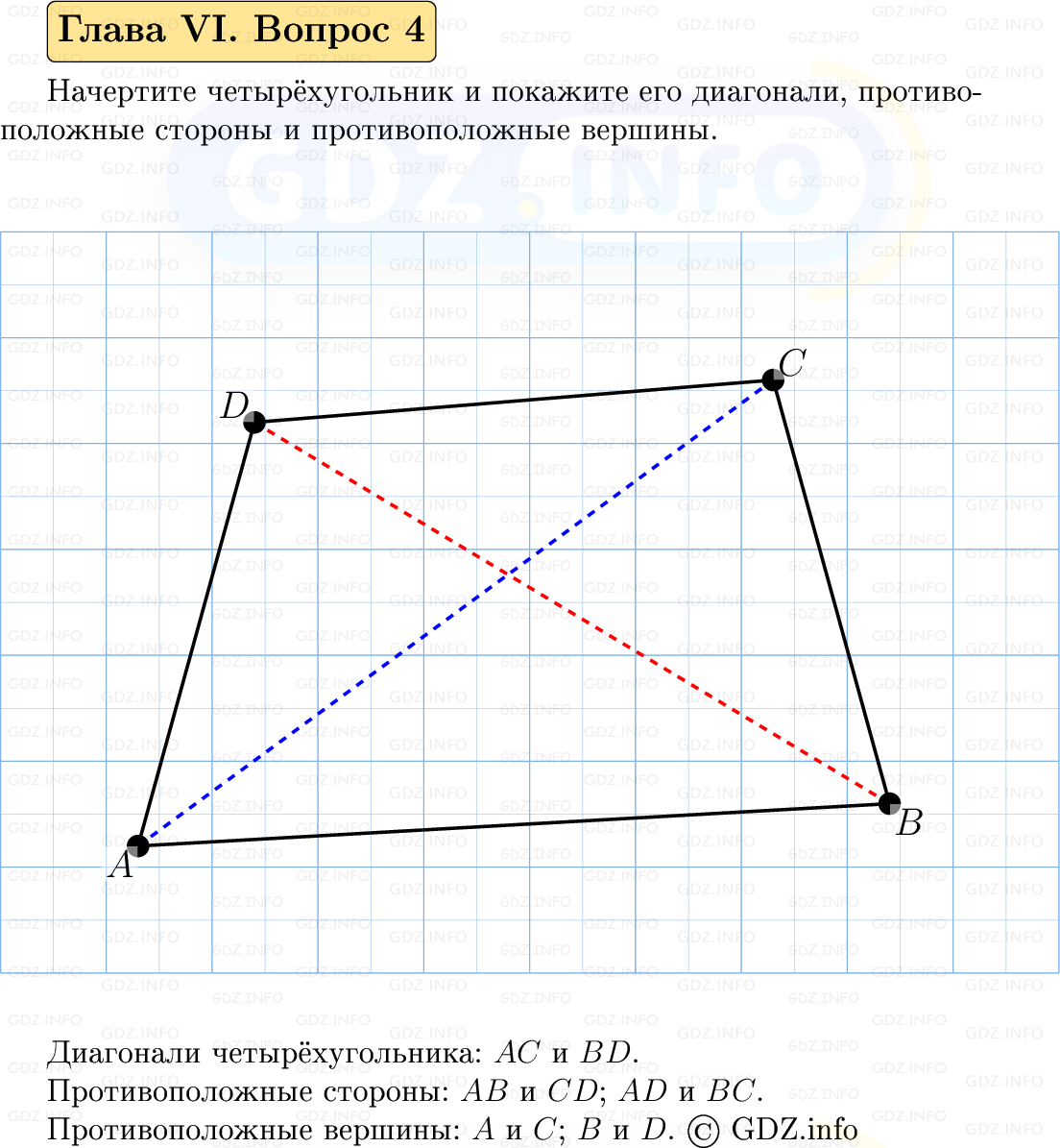 Фото решения 5: Вопросы для повторения к главе 6 №4 из ГДЗ по Геометрии 7-9 класс: Атанасян Л.С. 2023г.