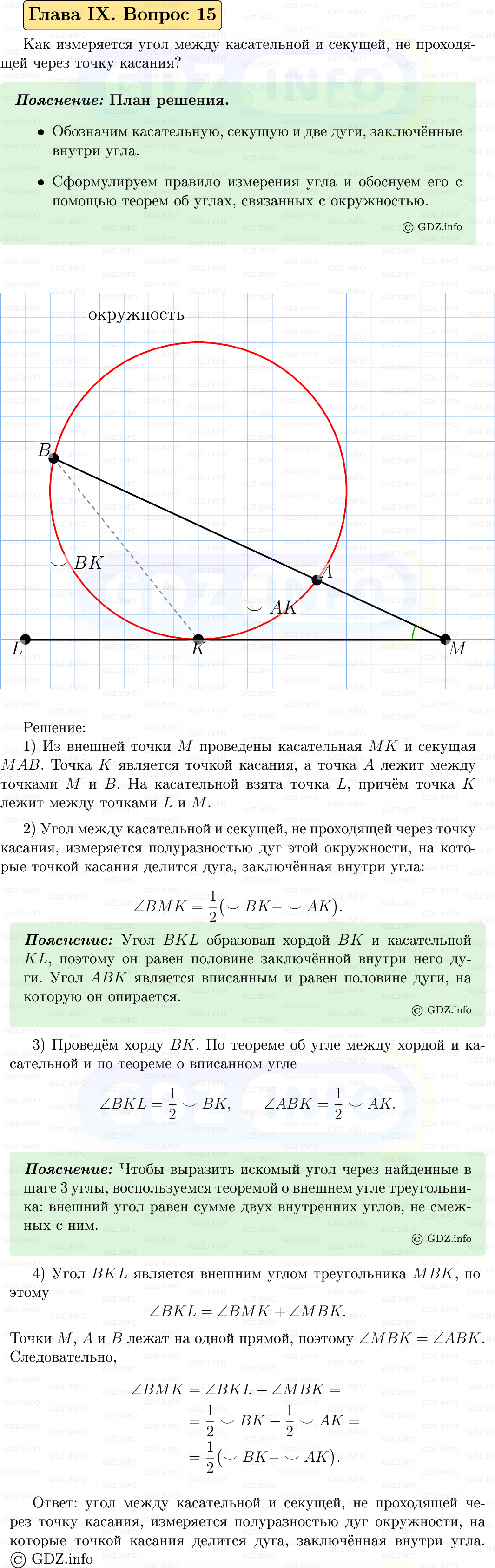 Фото решения 5: Вопросы для повторения к главе 9 №15 из ГДЗ по Геометрии 7-9 класс: Атанасян Л.С. 2023г. Фото решения 5: Вопросы для повторения к главе 9 №15 из ГДЗ по Геометрии 7-9 класс: Атанасян Л.С. 2023г.