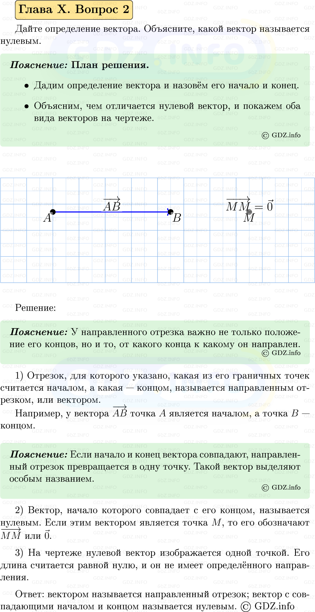 Фото решения 5: Вопросы для повторения к главе 10 №2 из ГДЗ по Геометрии 7-9 класс: Атанасян Л.С. 2023г.