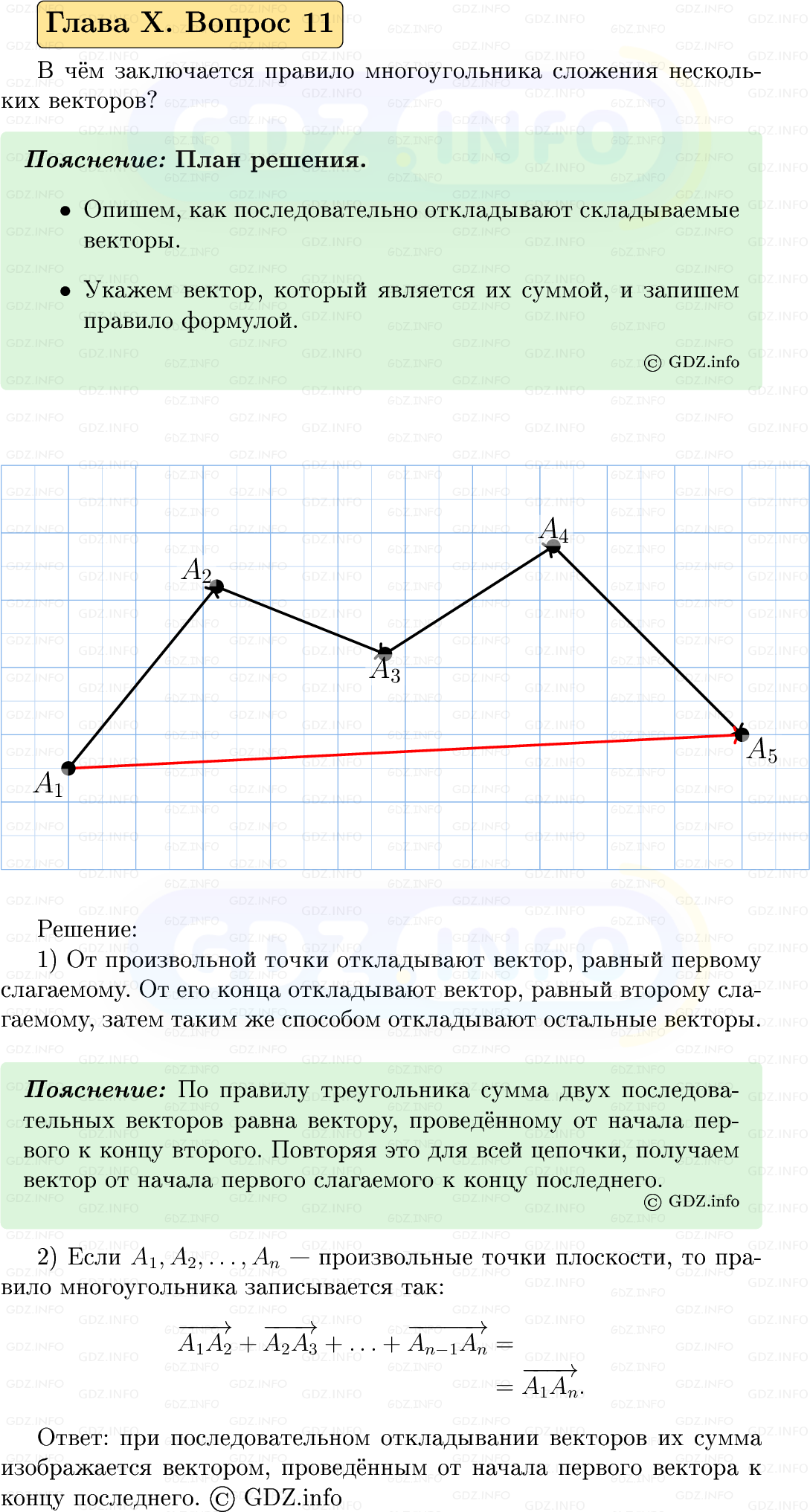 Фото решения 5: Вопросы для повторения к главе 10 №11 из ГДЗ по Геометрии 7-9 класс: Атанасян Л.С. 2023г.