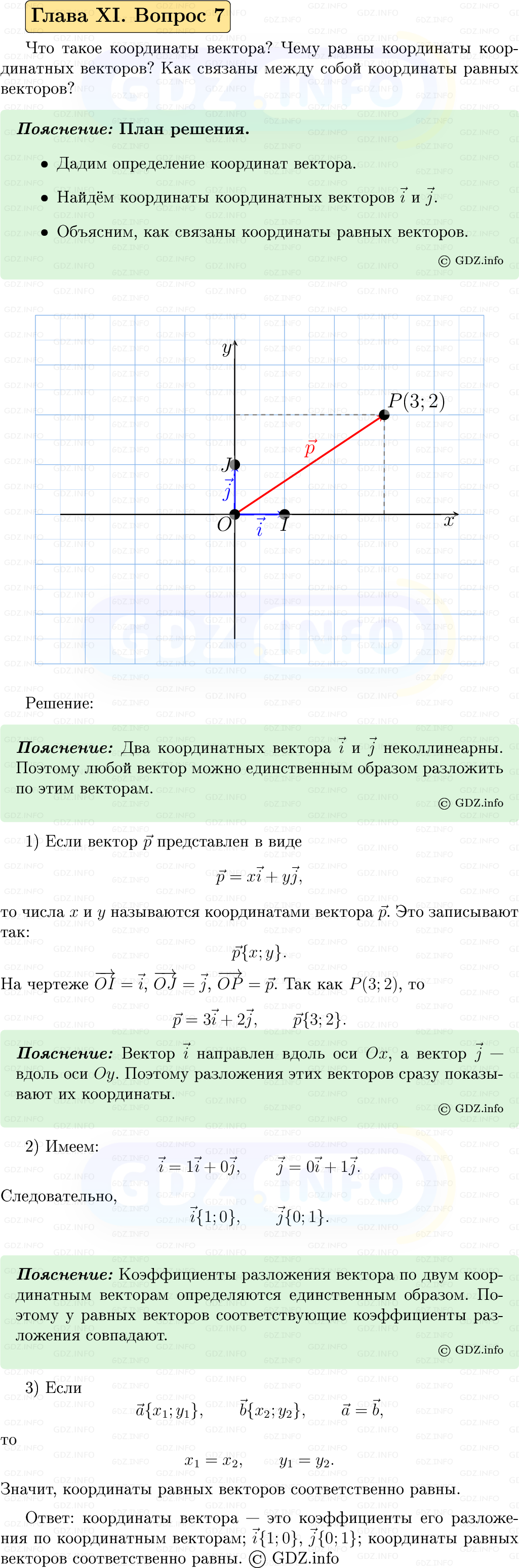 Фото решения 5: Вопросы для повторения к главе 11 №7 из ГДЗ по Геометрии 7-9 класс: Атанасян Л.С. 2023г.