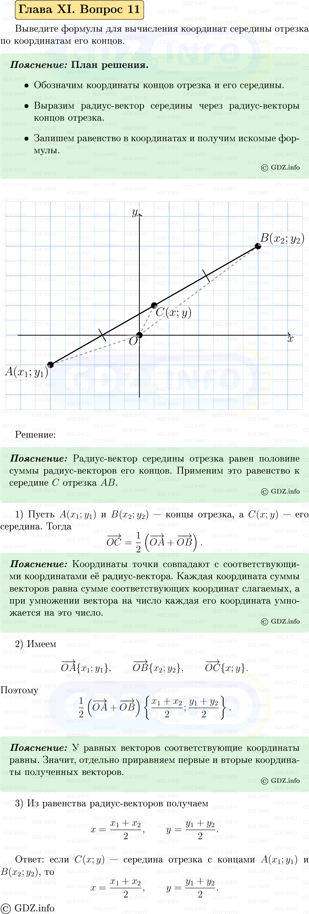 Фото решения 5: Вопросы для повторения к главе 11 №11 из ГДЗ по Геометрии 7-9 класс: Атанасян Л.С. 2023г.