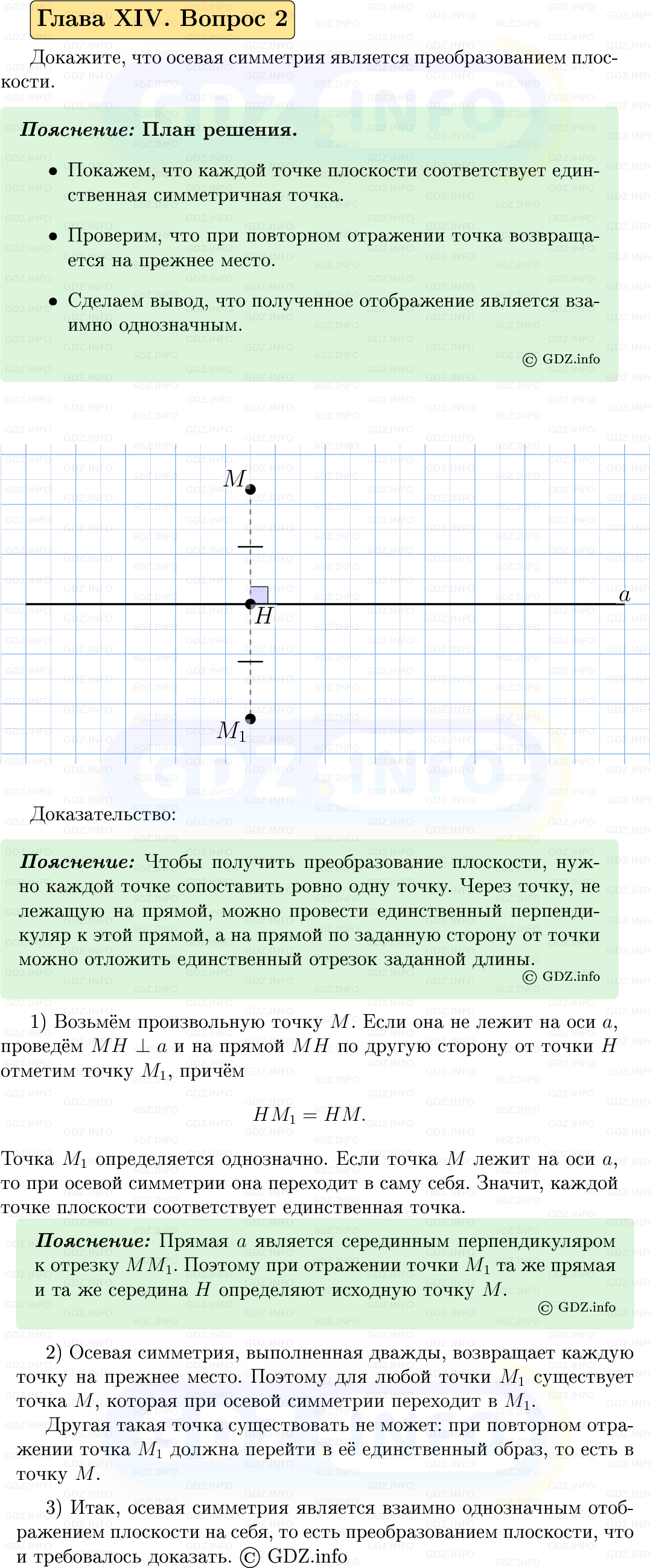 Фото решения 5: Вопросы для повторения к главе 14 №2 из ГДЗ по Геометрии 7-9 класс: Атанасян Л.С. 2023г.