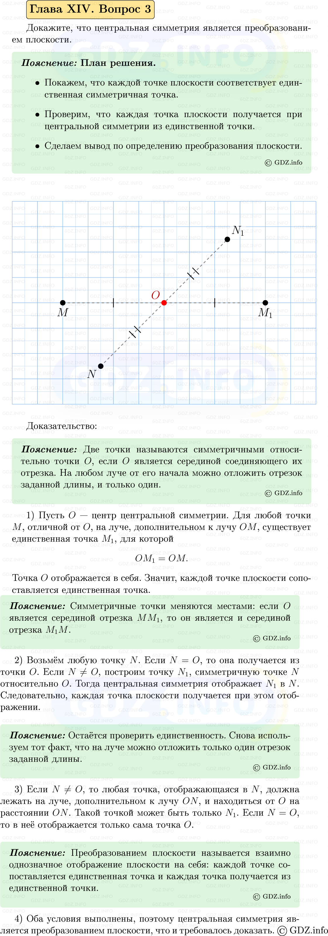 Фото решения 5: Вопросы для повторения к главе 14 №3 из ГДЗ по Геометрии 7-9 класс: Атанасян Л.С. 2023г.