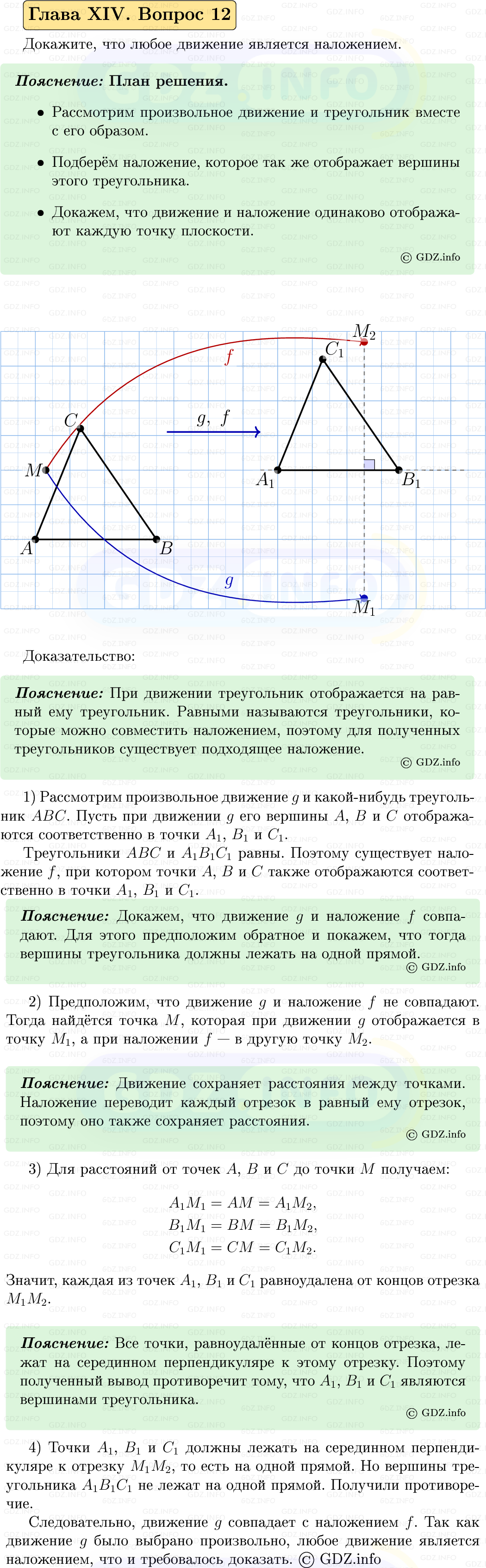 Фото решения 5: Вопросы для повторения к главе 14 №12 из ГДЗ по Геометрии 7-9 класс: Атанасян Л.С. 2023г.