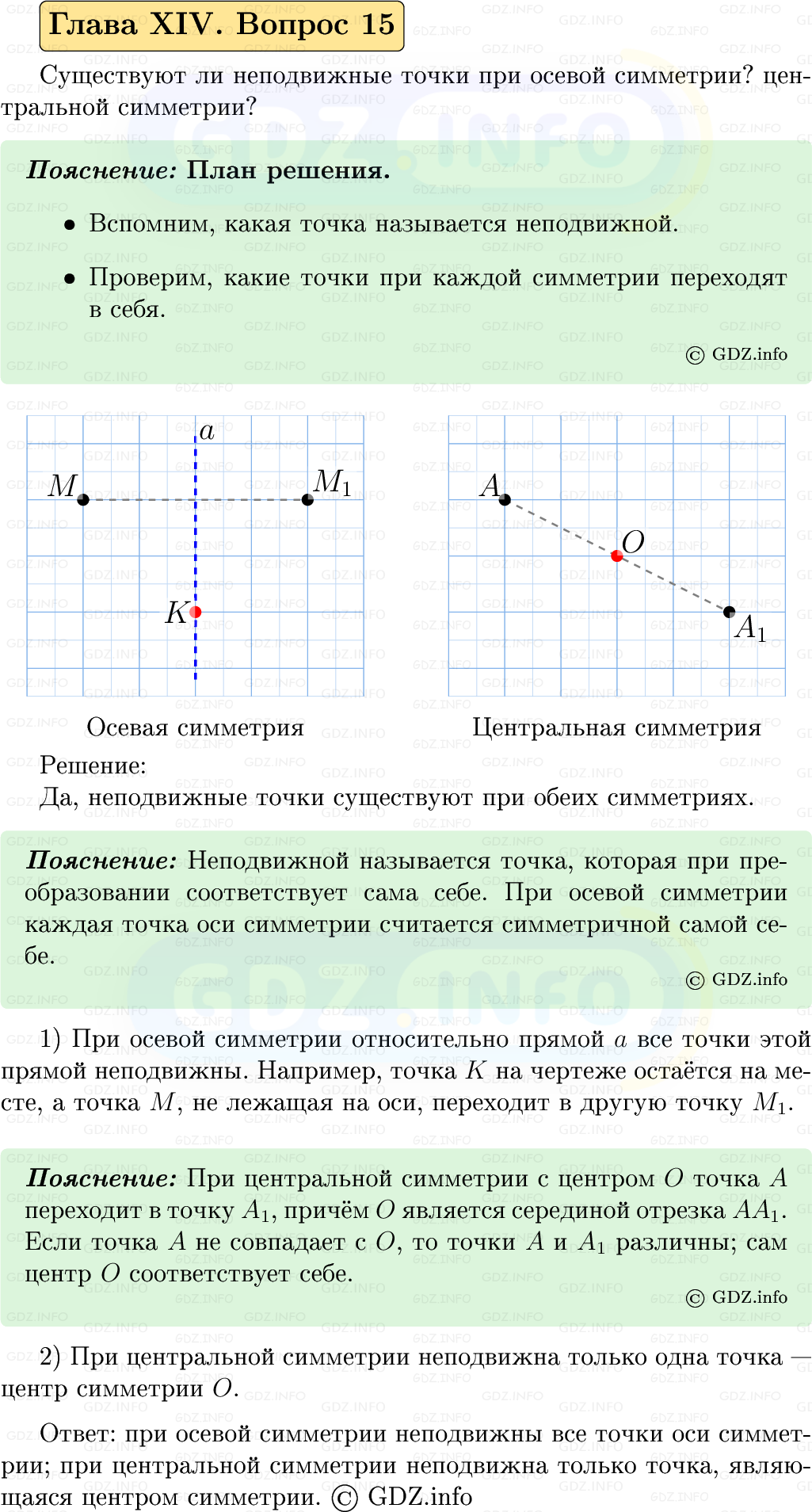Фото решения 5: Вопросы для повторения к главе 14 №15 из ГДЗ по Геометрии 7-9 класс: Атанасян Л.С. 2023г. Фото решения 5: Вопросы для повторения к главе 14 №15 из ГДЗ по Геометрии 7-9 класс: Атанасян Л.С. 2023г.