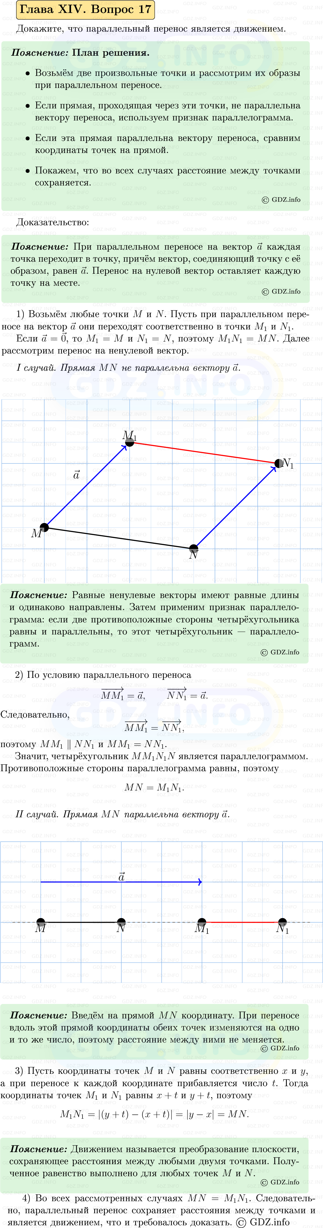 Фото решения 5: Вопросы для повторения к главе 14 №17 из ГДЗ по Геометрии 7-9 класс: Атанасян Л.С. 2023г.